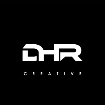 DHR Letter Initial Logo Design Template Vector Illustration