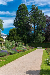 Obraz premium The planted park in the Gonneranlage in Baden-Baden