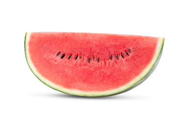 Sliced of watermelon on white background.