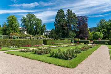 The planted park in the Gonneranlage in Baden-Baden