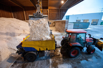 Salt for anti skidding