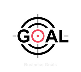 Target line icon. Goal concept. Marketing targeting strategy symbol. Logo design. Vector illustration