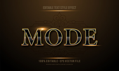 elegant luxury gold text effect. Modern editable text style effect.
