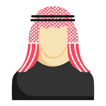 Thawb With Head Band Vector Color Icon Design, Arab Culture And Traditions Symbol On White Background, Islamic And Muslim Practices Sign, Arabic Man Costume Concept,