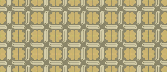 70's retro seamless wallpaper pattern material / vector illustration	