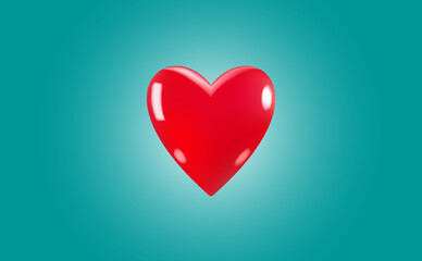 Red heart health care medical background