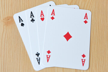 carte da gioco poker assi asso 