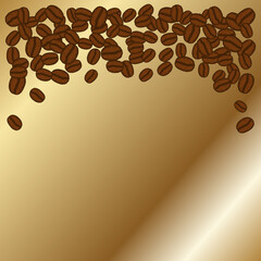 Blank coffee beans frame