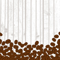 Blank coffee beans frame
