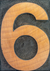 number six wooden
