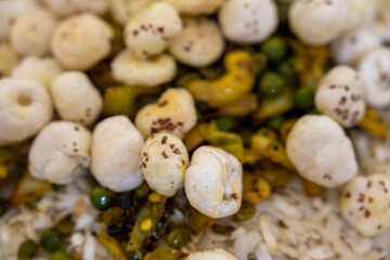 close up of fox nut, Makhana