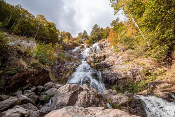 waterfall in the black forest near todtnau