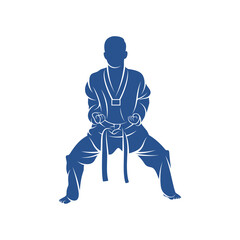 Taekwondo design vector illustration, Creative Taekwondo logo design concepts template, icon symbol