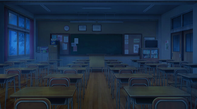 205 Anime Background Classroom Images, Stock Photos, 3D objects, & Vectors