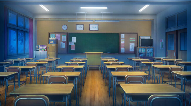 Anime, Original, Chair, Classroom, HD wallpaper, anime classroom background-demhanvico.com.vn