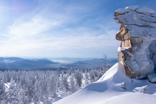 Siberian view, winter morning