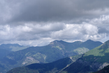 Fototapeta na wymiar Maritime Alps, French-Italian border