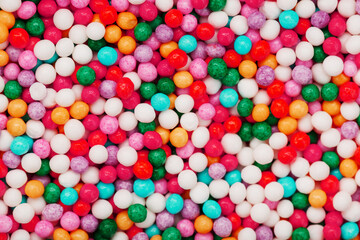 Fototapeta na wymiar Balls Colored texture as a background in full screen.