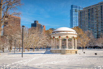 Boston Common in a blanket of December snow