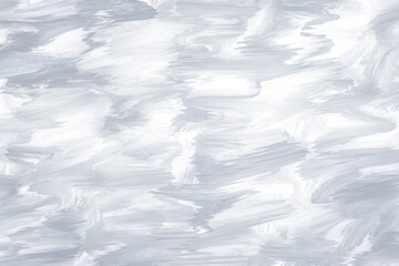 Obraz premium Abstract light gray watercolor background with brush strokes. Blurred painted texture, drawn. Fluid paint. Grey ink on paper, pastel color of illustration. Wavy pattern. Art backdrop.
