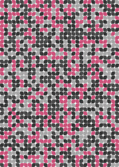 Fototapeta premium Abstract Geometric Pattern generative computational art illustration