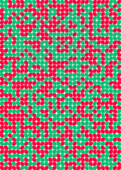 Abstract Geometric Pattern generative computational art illustration