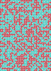 Fototapeta premium Abstract Geometric Pattern generative computational art illustration