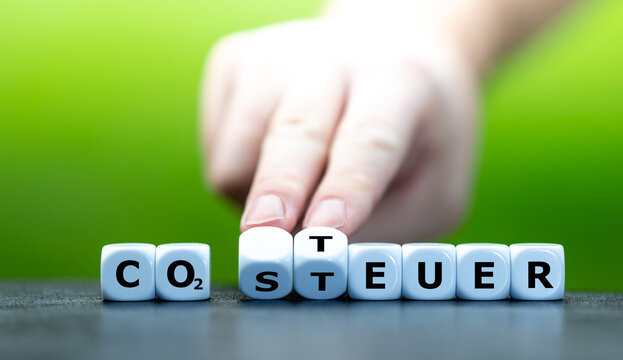 Dice form the German expressions "CO2 Steuer" (CO2 Tax) and "Teuer" (expensive).