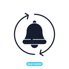 Notification icon. Notification Bell symbol template for graphic and web design collection logo vector illustration