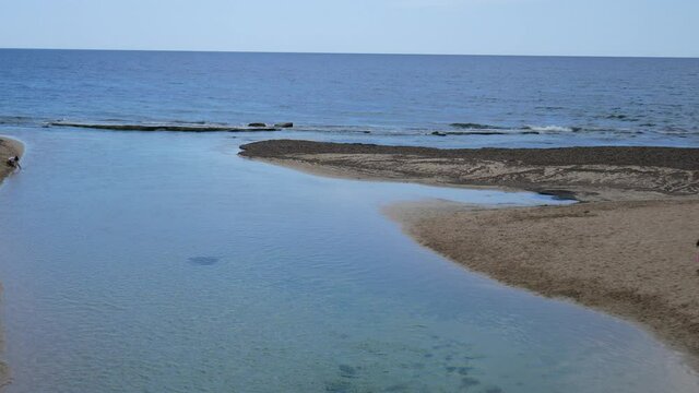 Natural Reserve of the mouth of the Chidro River in Salento. San Pietro in Bevagna, Manduria, Apulia, Italy