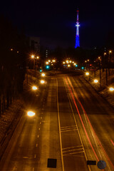 Fototapeta premium panorama of Nizhny Novgorod at night