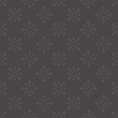Seamless pattern with hearts. Dark gray. Vector.	