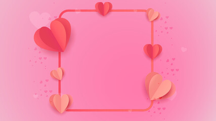 Flat valentine's day template Free Vector
