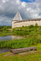 Оld fortress of Ladoga on the shore of Volkhov River, Staraya Ladoga, Russia