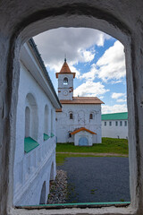 View of the Alexander-Svirsky Monastery - old Russian Orthodox monastery situated in the Leningrad Oblast, Russia