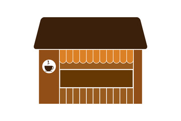 template for coffee shop icon