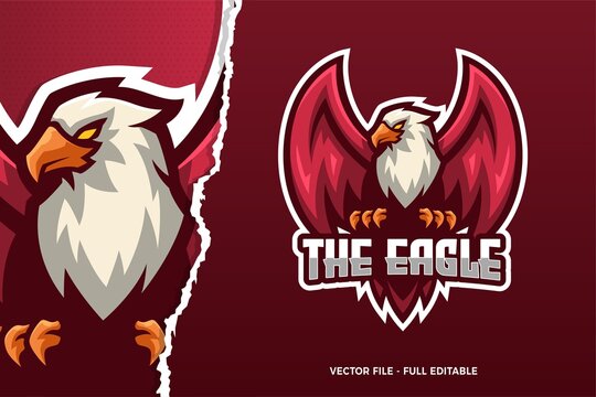 The Eagle E-sport Game Logo Template