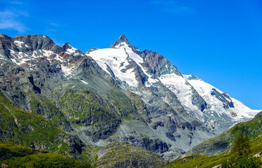 landscape at the Grossglockner mountain in austria