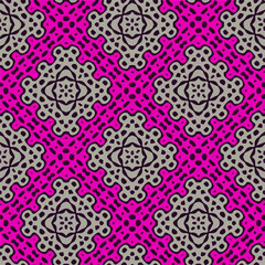 Seamless pattern with multicolored shapes.