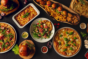 pizza with vegetables