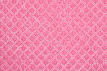 Pink cellulose cloth texture as background