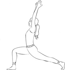 Yogapose Ausfallschritt, Alanasana
