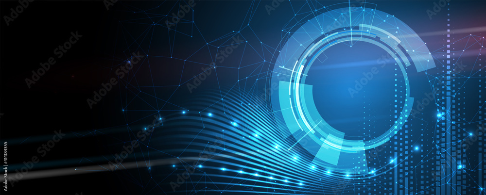 Poster abstract futuristic fade computer technology business background