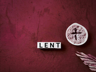 Lent Season,Holy Week and Good Friday Concepts - LENT with vintage background. Stock photo.
