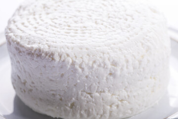 cottage cheese on a white plate