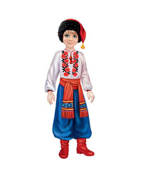 little boy in national Ukrainian costume