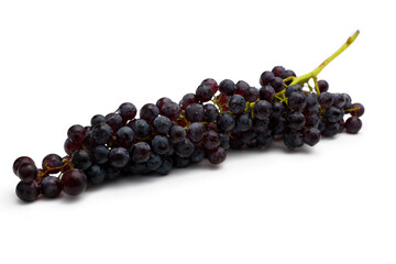An Australian Fresh black champange grapes on isolated white background