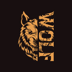 wolf logo design 