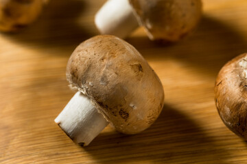 Raw Brown Organic Baby Bella Mushrooms