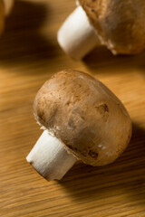 Raw Brown Organic Baby Bella Mushrooms